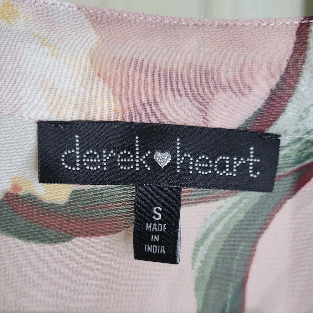 Derek Heart Floral Kimono Cover Up Women's Small ***Broken Belt Loop - Picture 3 of 7